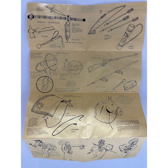 60s Vintage Marx Johnny West Indian Chief W/ Accessories & certification ! Rare - Picture 8 of 10